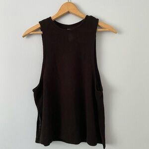 H&M Black Sleeveless Sweater, Lightweight Sweater, Size Small, Tank Top Sweater